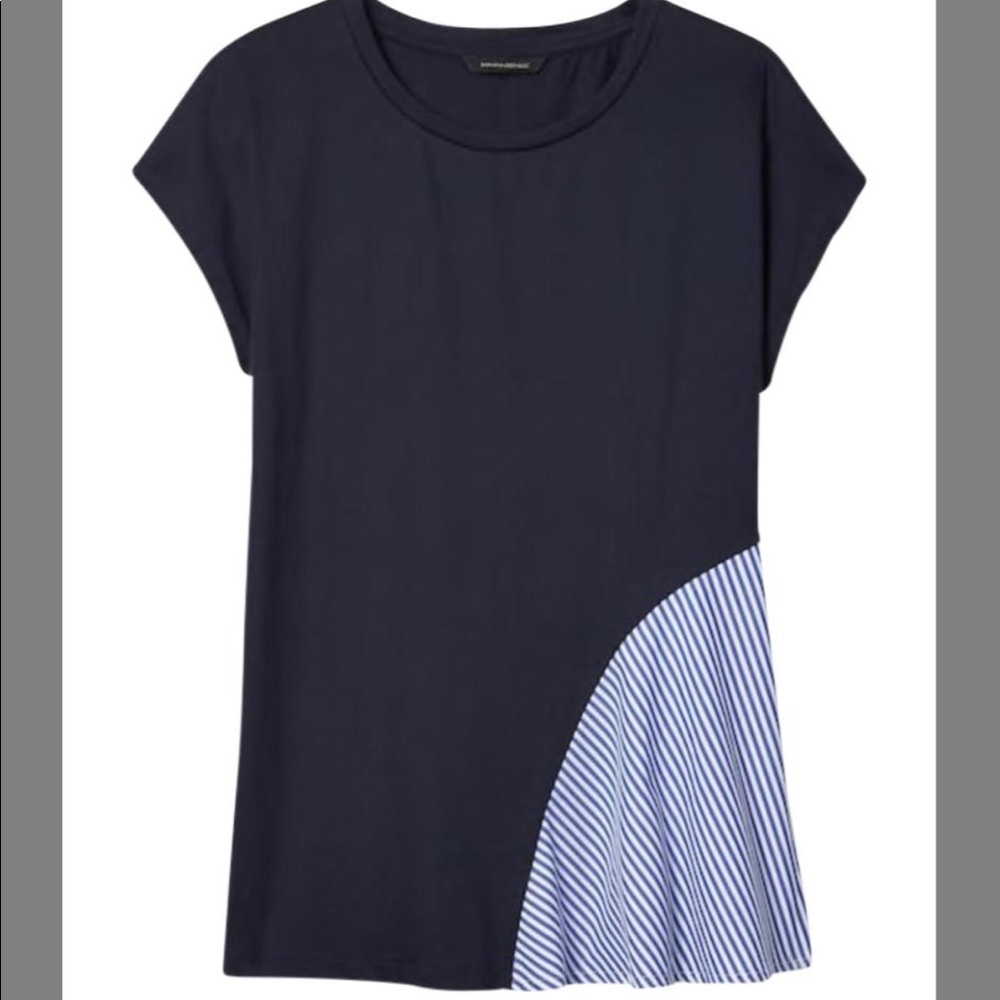 Banana Republic Side-drape Couture Tee XL like new